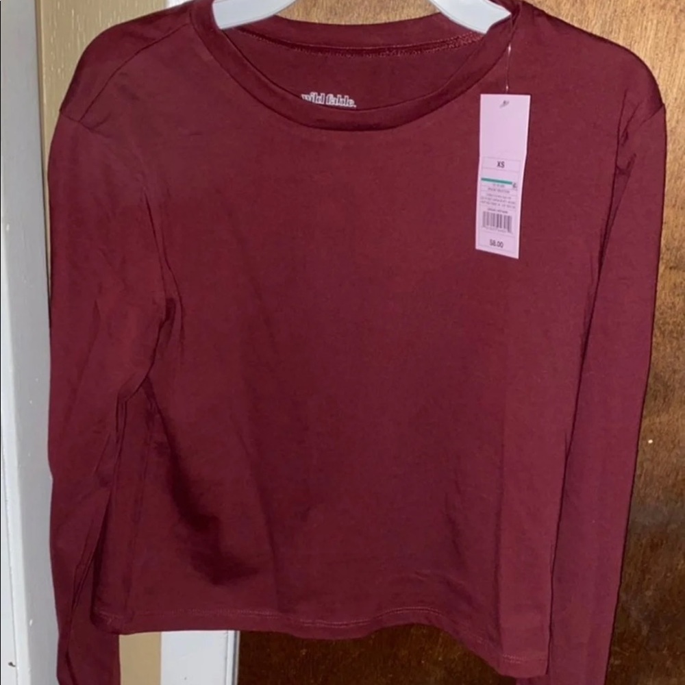 Long sleeve crop top